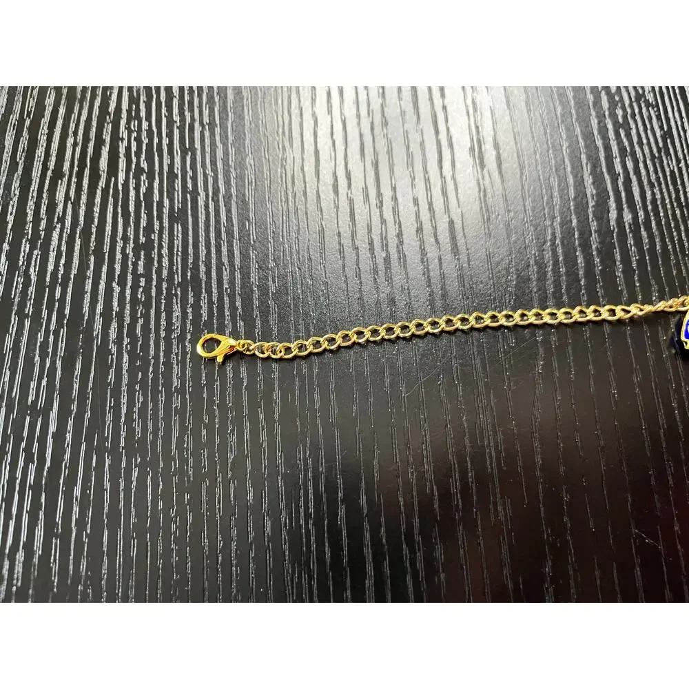 Handmade Upcycled Vintage Cloissone Charm Necklace
